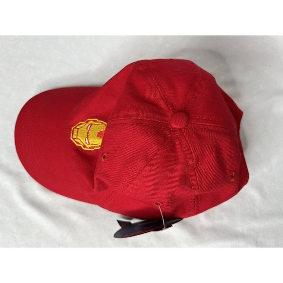 New Unisex Culturefly Marvel Iron Man Hat Strap Back Red Avengers Cap - Picture 3 of 12